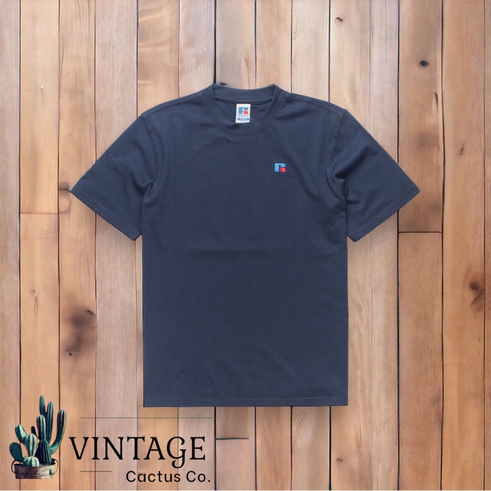 Like New! RUSSELL ATHLETIC Baseliner Navy Mens T-Shirt